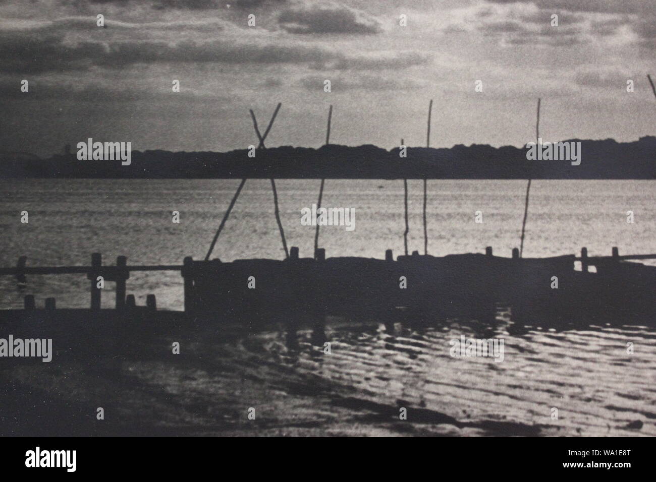 Fine black and white art photography from the 1970s of boats moored in ...