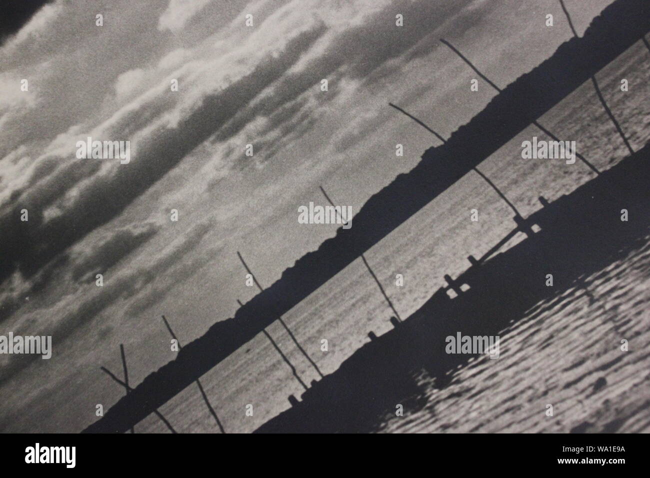 Fine black and white art photography from the 1970s of boats moored in ...