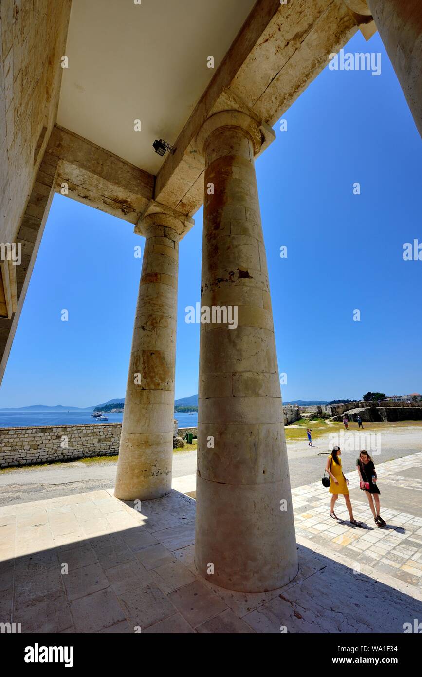 St Georges Church,old fortress,Corfu Town,Corfu,Kerkyra,Greece,Ionian Islands Stock Photo