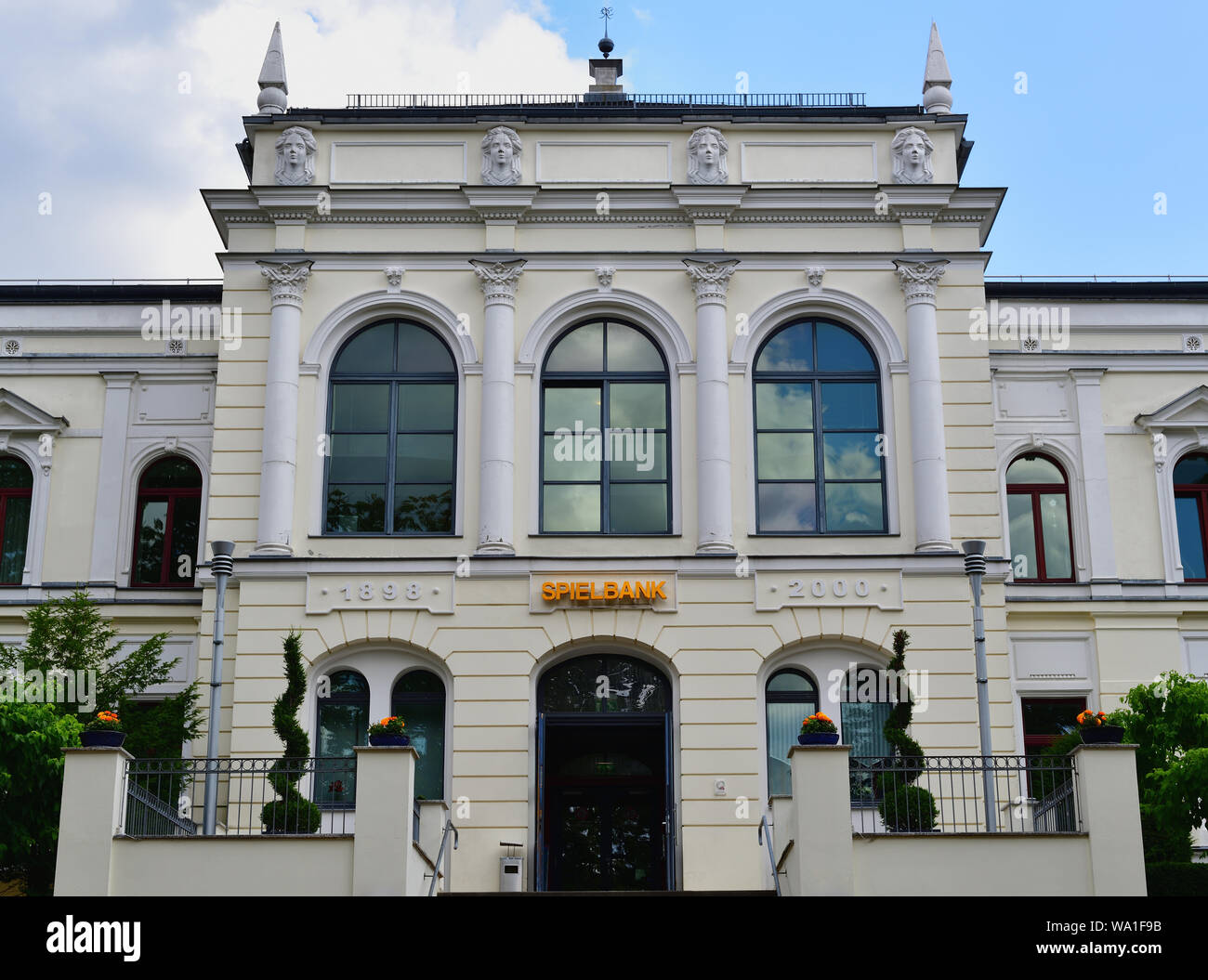BAD HARZBURG, LOWER SAXONY, GERMANY - AUGUST 14, 2019: Casino in the historic center of Bad Harzburg, a spa resort in the Harz mountains. Stock Photo