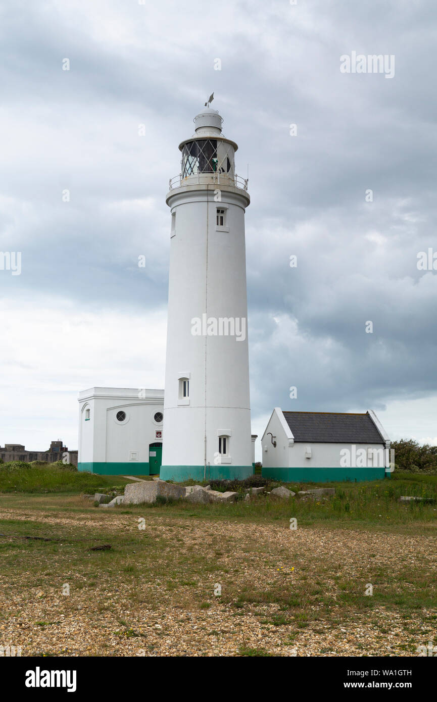 Hurst Point Lighthouse. Stock Photo
