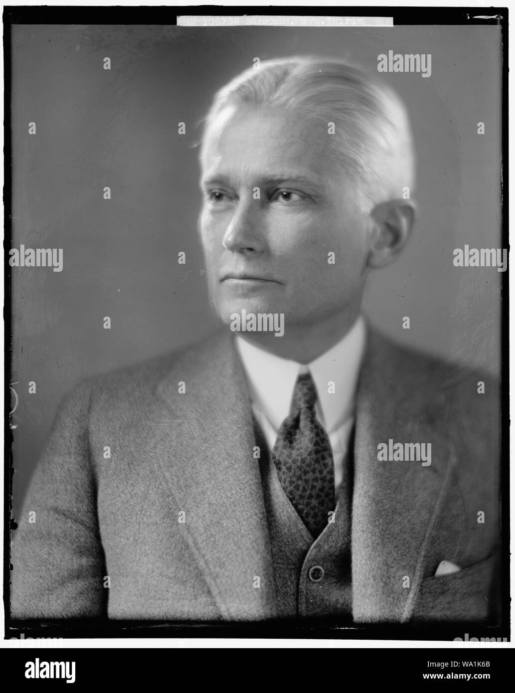 BINGHAM, HIRAM. SENATOR Stock Photo