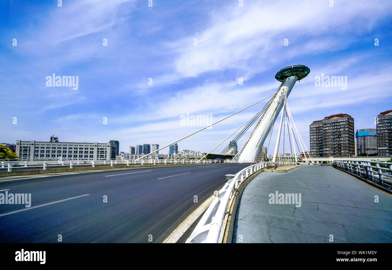 Tianjin - chifeng bridge Stock Photo