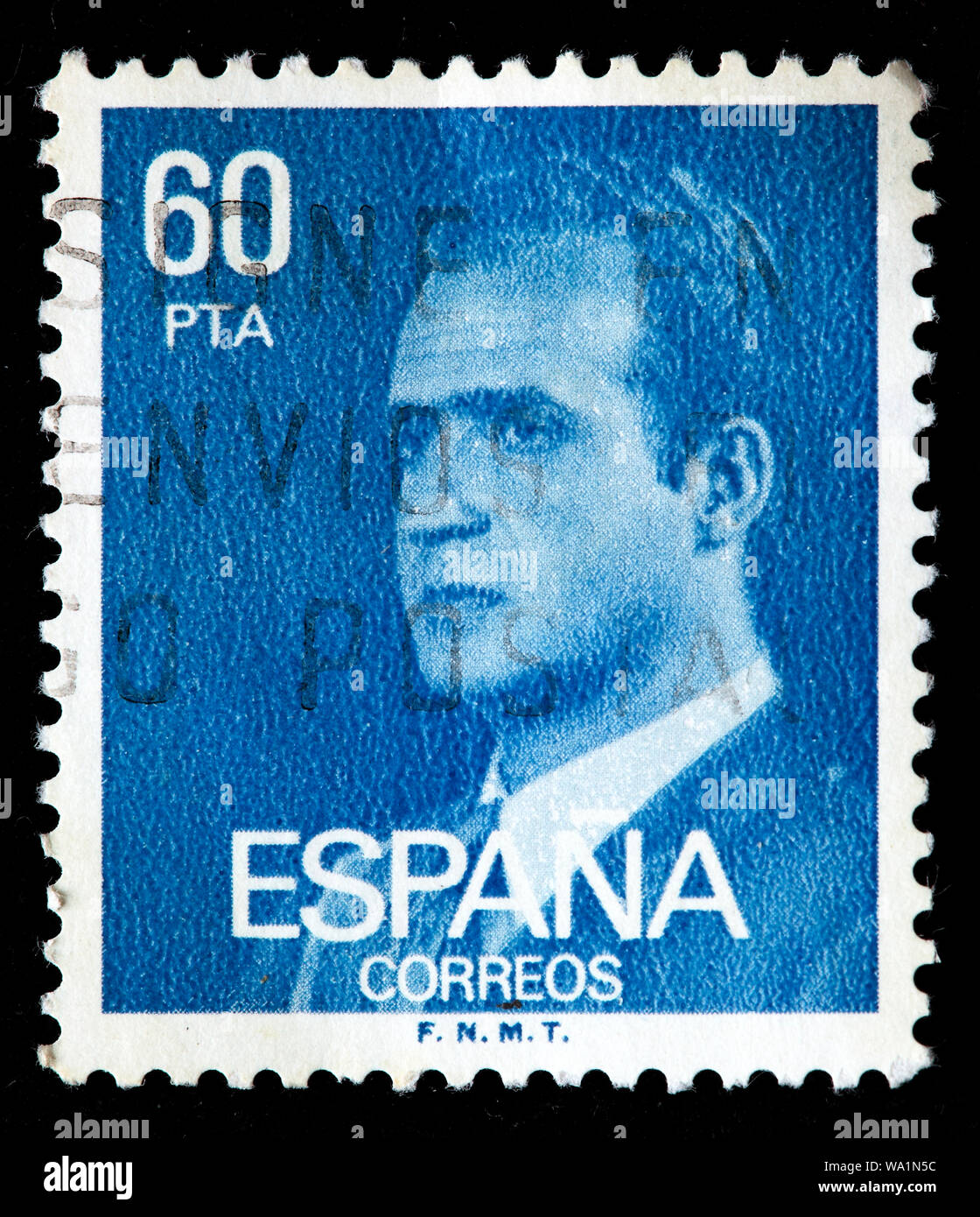 Juan Carlos I, King of Spain, postage stamp, Spain, 1981 Stock Photo