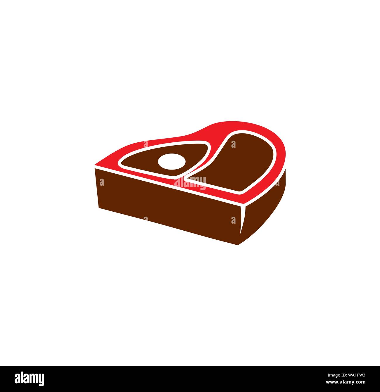 Steak related icons set on background for graphic and web design ...
