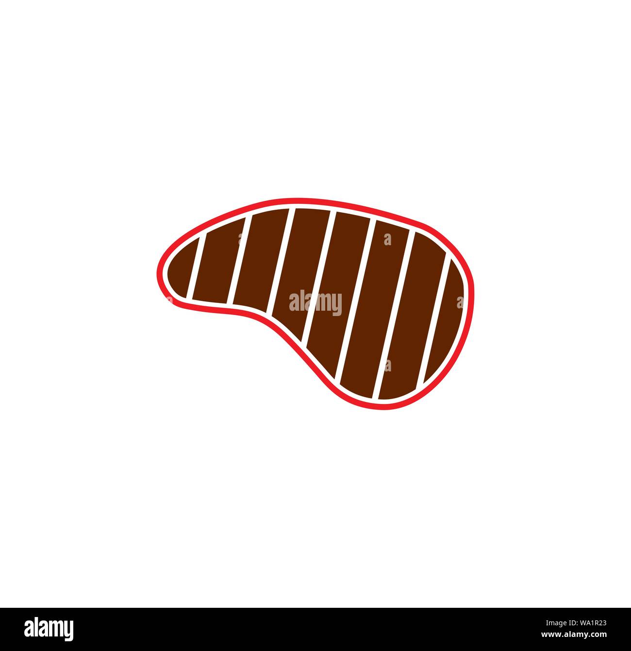 Steak related icons set on background for graphic and web design ...