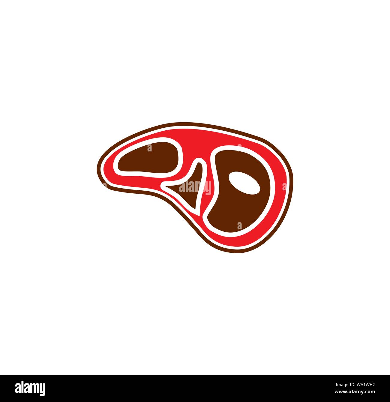 Steak related icons set on background for graphic and web design ...