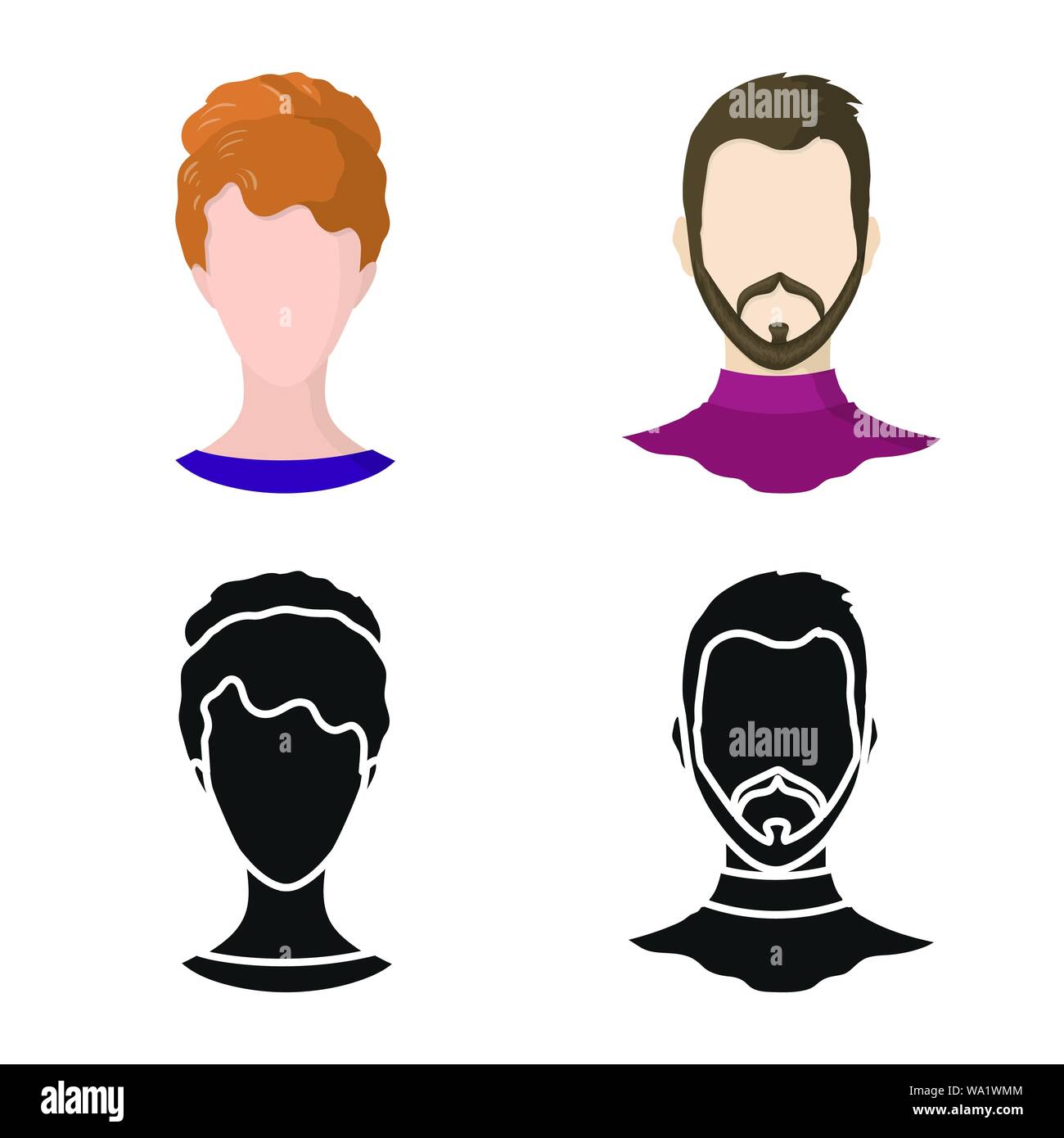 Vector illustration of professional and photo icon. Set of professional ...