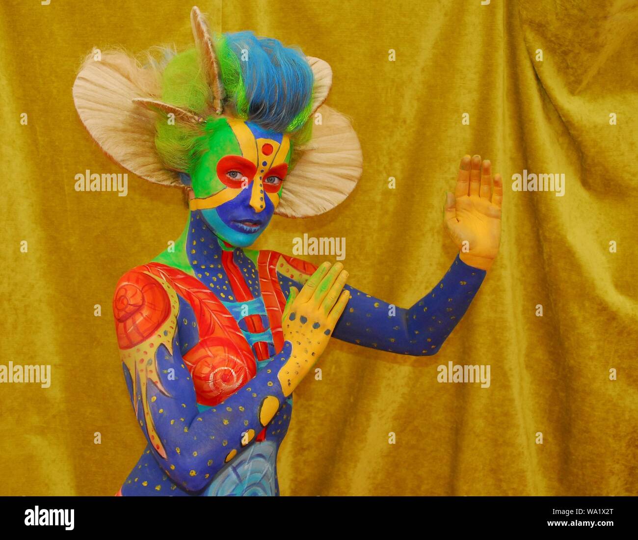 Living Art Show and body painting show organised by Liz Bylett for the ...