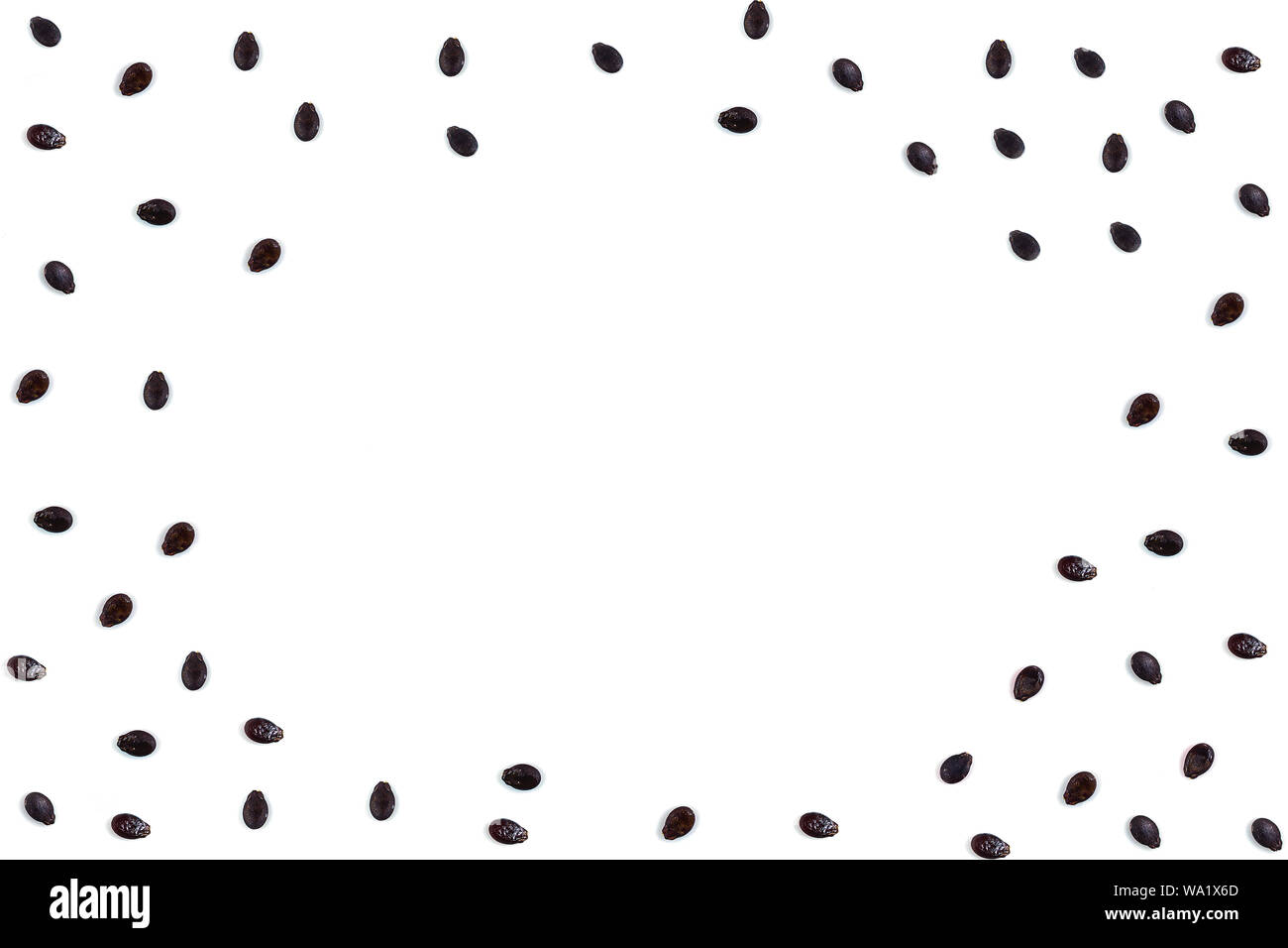 Black seed pattern isolated on white background, Flat lay, Top view Stock Photo Alamy