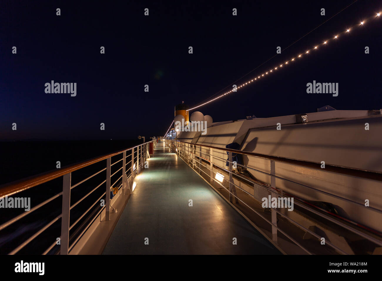 Cruise ship deck night hi-res stock photography and images - Alamy