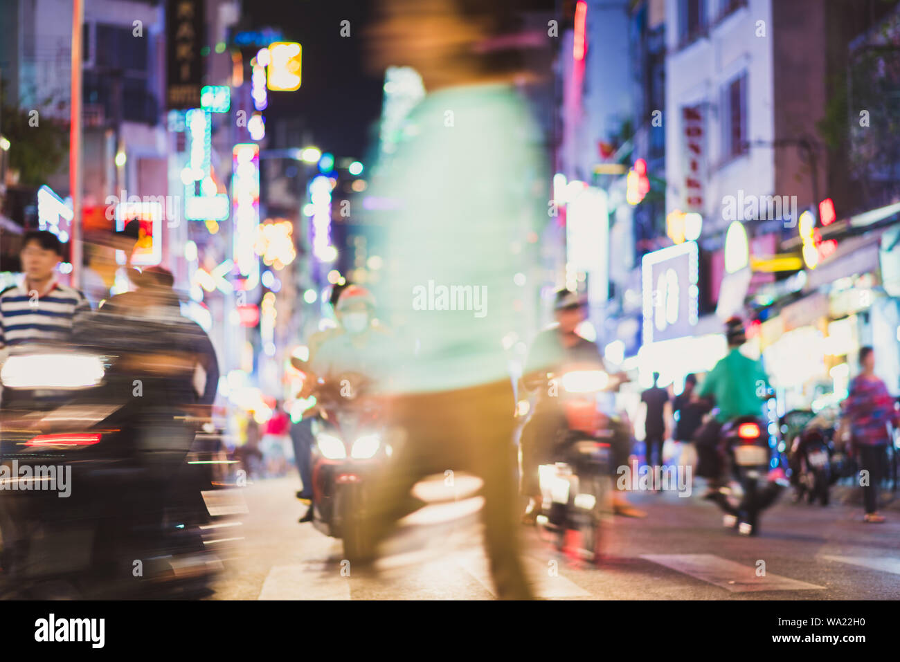 Defocused blur city night scene hi-res stock photography and images - Alamy