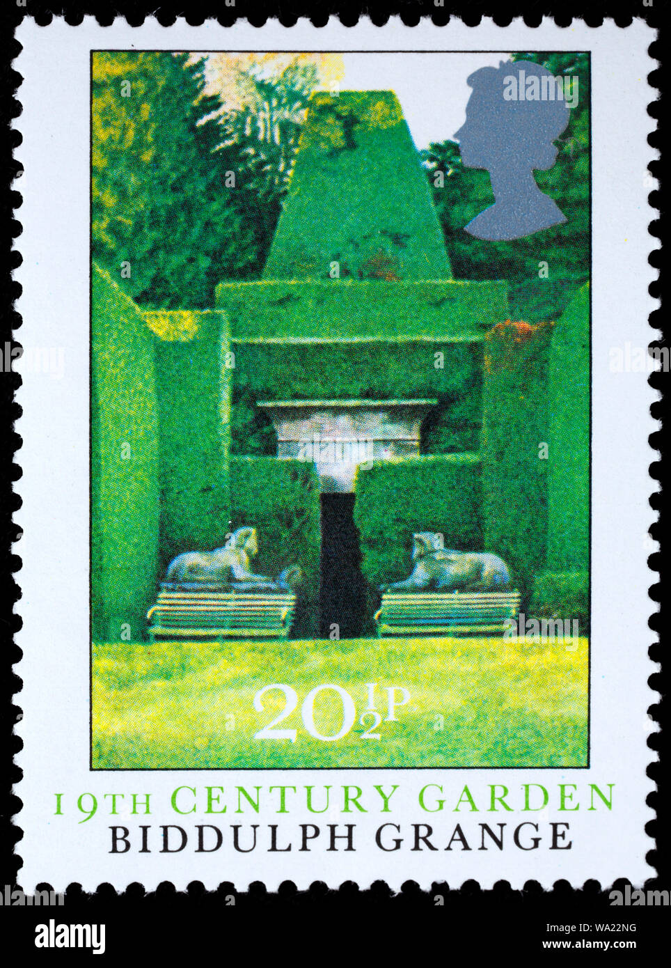 Biddulph Grange Garden, postage stamp, UK, 1983 Stock Photo Alamy