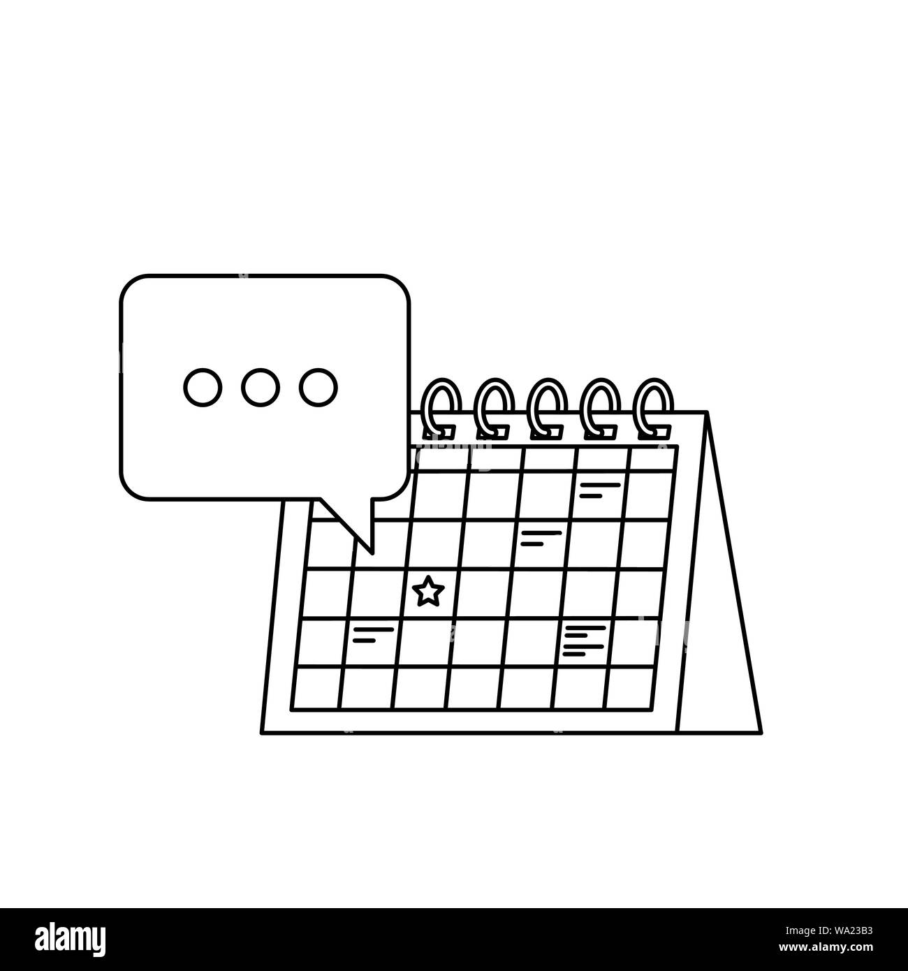 calendar reminder date with speech bubbles Stock Vector Image & Art Alamy