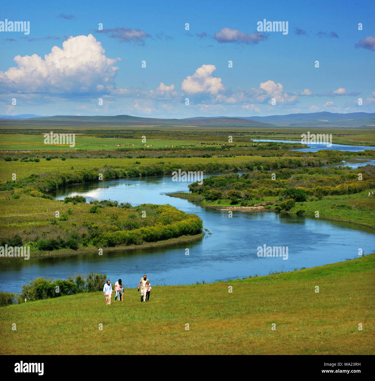 The prairie river Stock Photo Alamy