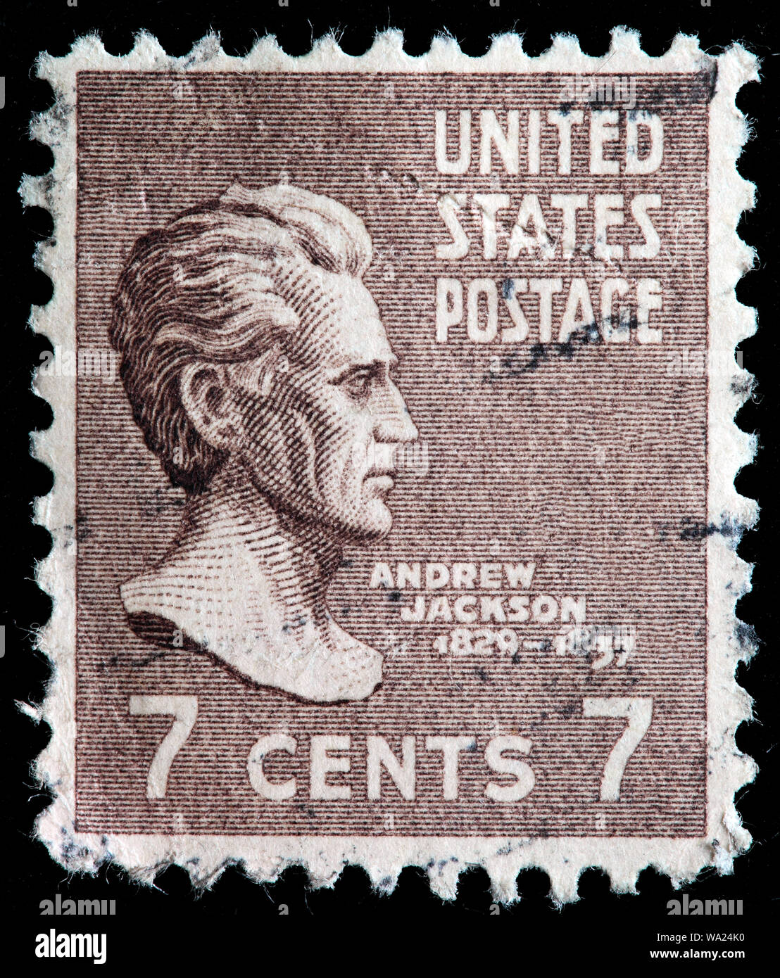 Andrew Jackson (17671845), President of USA, postage stamp, USA, 1938