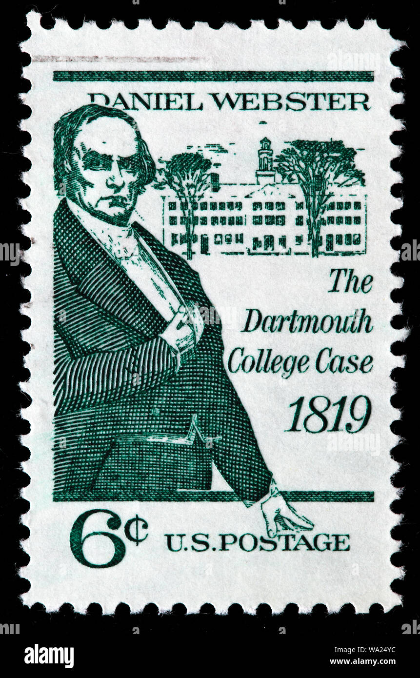 Daniel ster (17821852), US Senator, Dartmouth College Case, postage