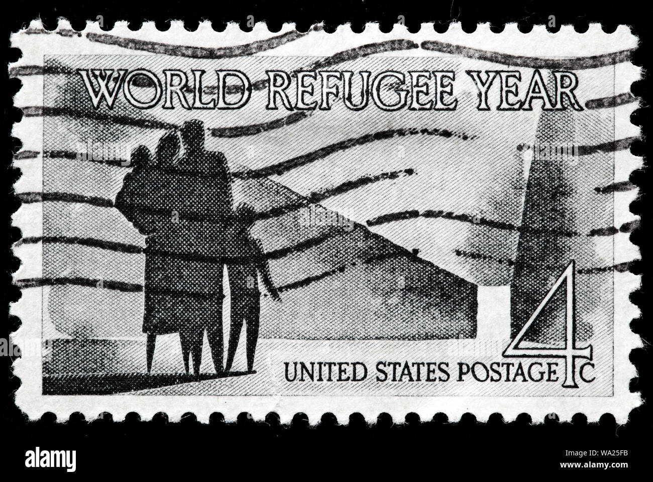 World refugee year, postage stamp, USA, 1960 Stock Photo - Alamy