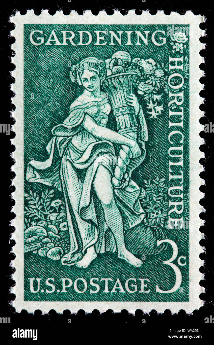 Bountiful Earth, Gardening and Horticulture, postage stamp, USA, 1958