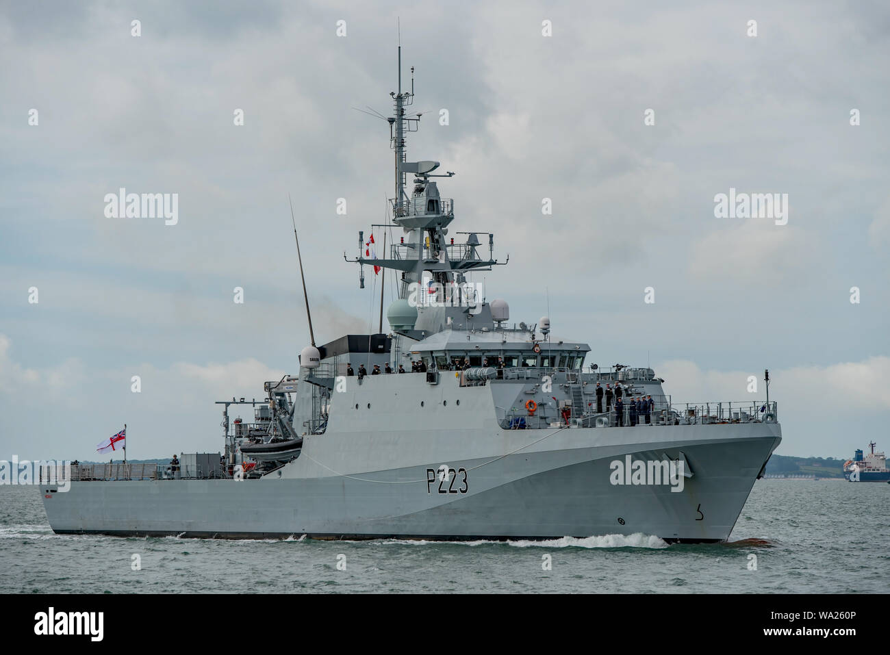 Why did the Argentine government protest the HMS Medway's transit?