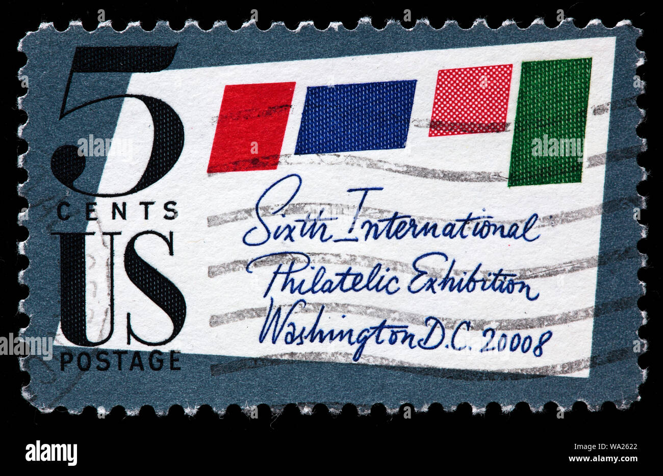 Sixth International Philatelic Exhibition, Washington DC, postage stamp, USA, 1966 Stock Photo