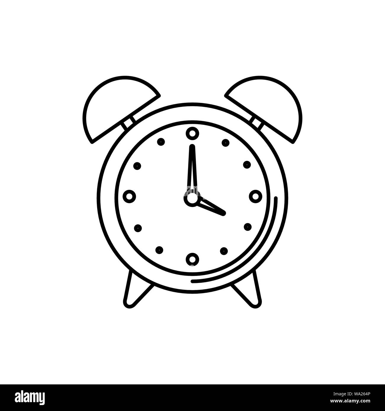 alarm clock watch isolated icon Stock Vector Image & Art - Alamy