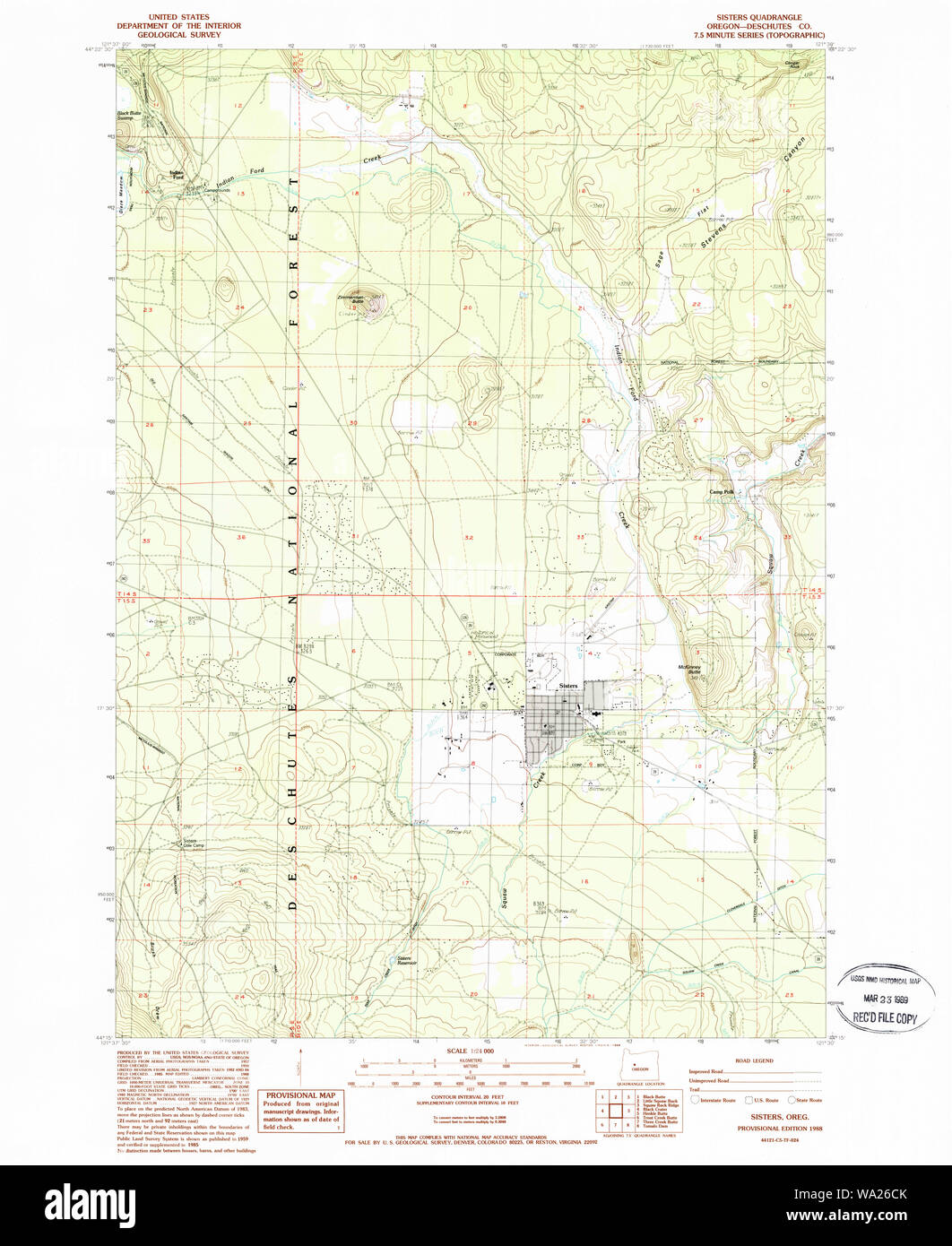 Sisters oregon map Cut Out Stock Images & Pictures Alamy