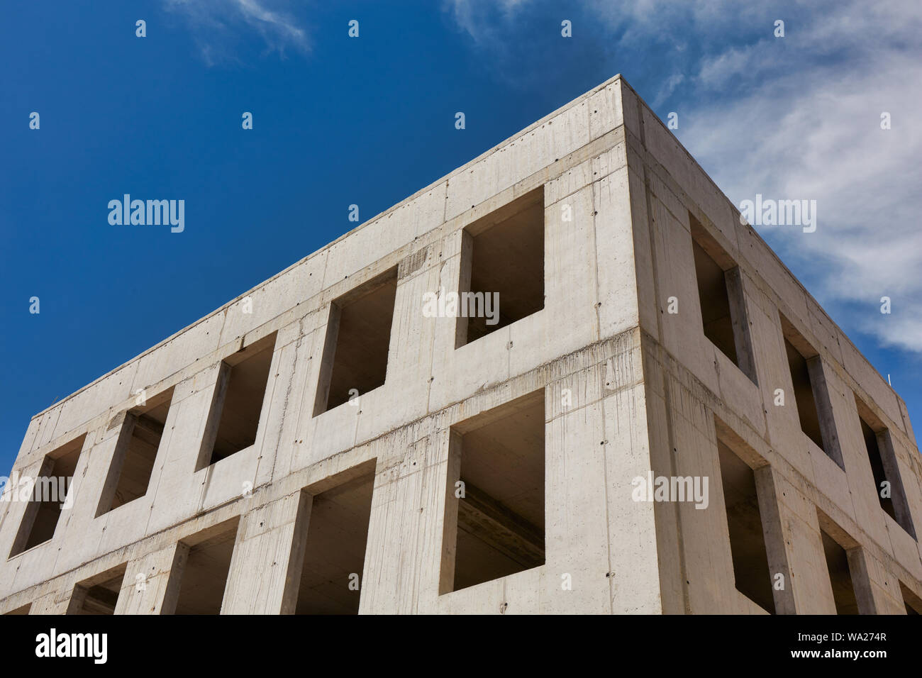 A modern concrete office building under construction Stock Photo Alamy