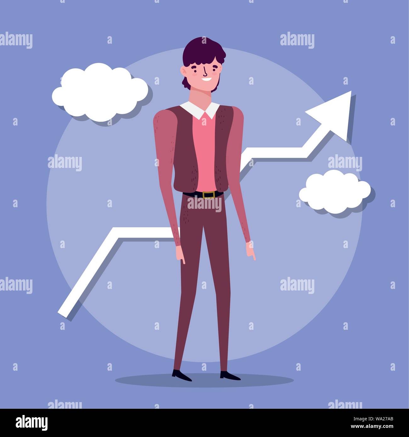 businessman character professional business flat design vector ...
