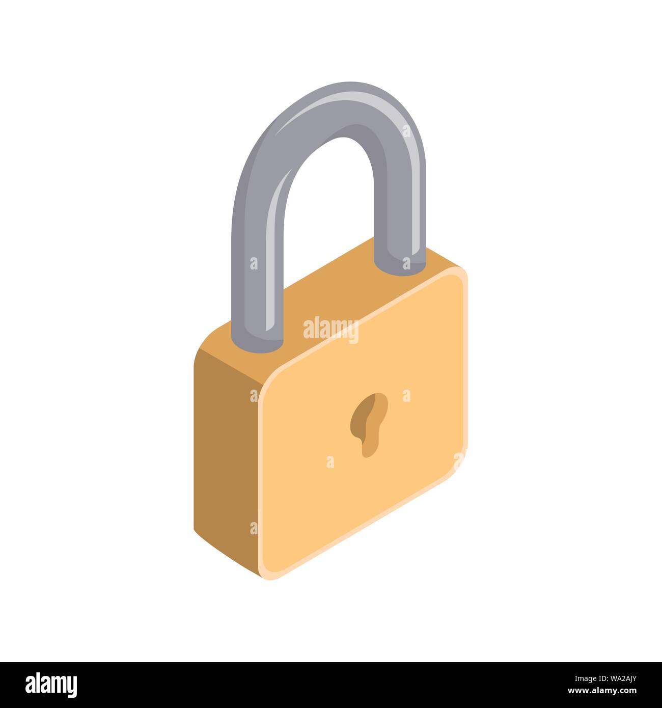 security padlock on on white background Stock Vector Image & Art - Alamy