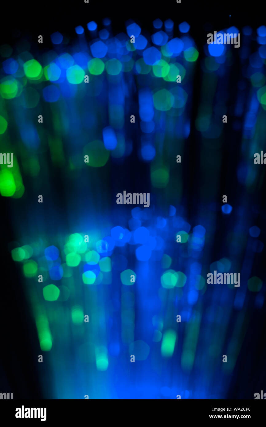 Blue and green lights; abstract bokeh background Stock Photo - Alamy