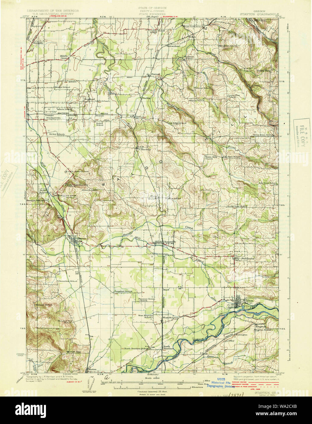 Map Of Stayton Hi-res Stock Photography And Images - Alamy