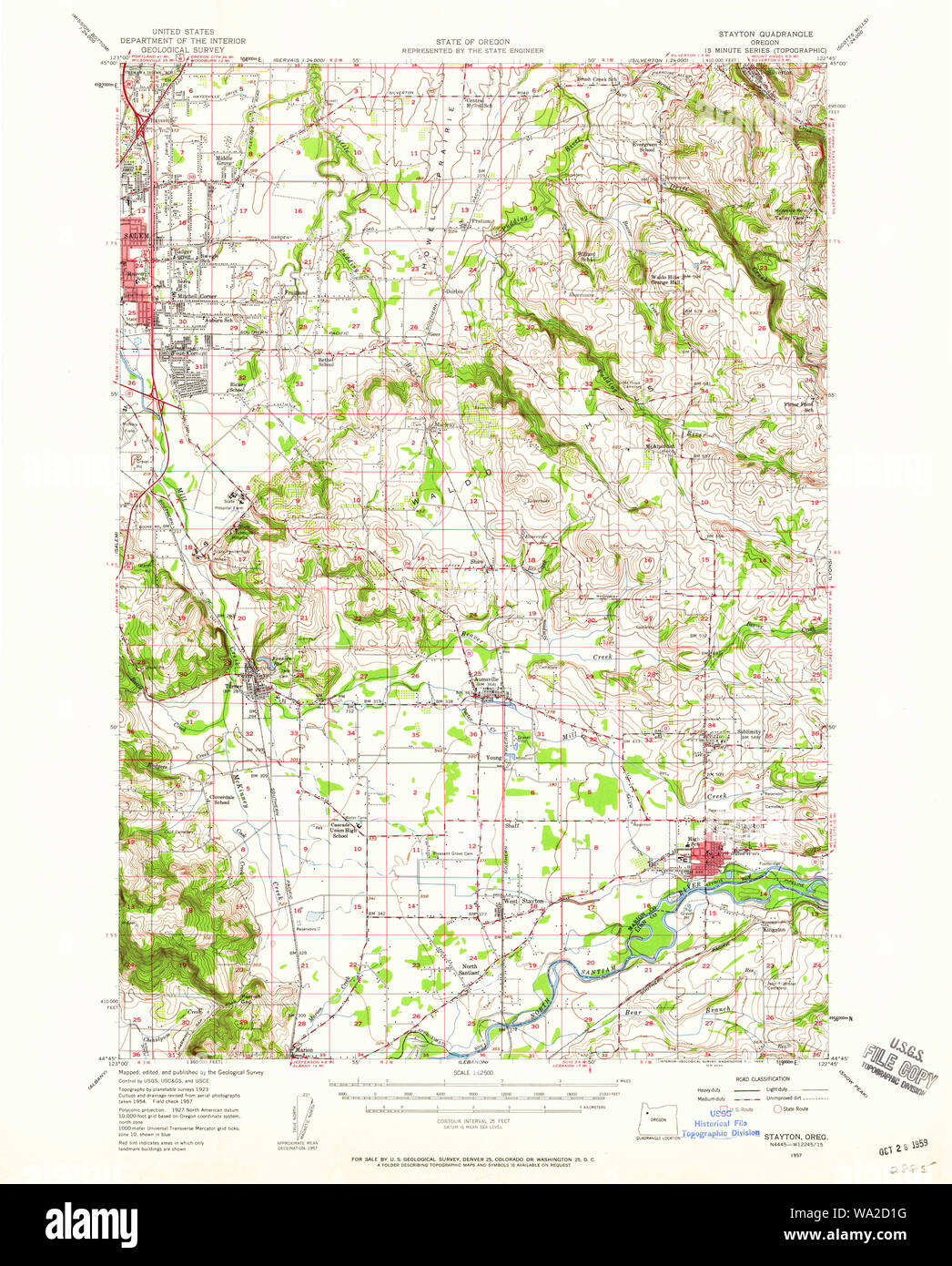 Stayton map hires stock photography and images Alamy