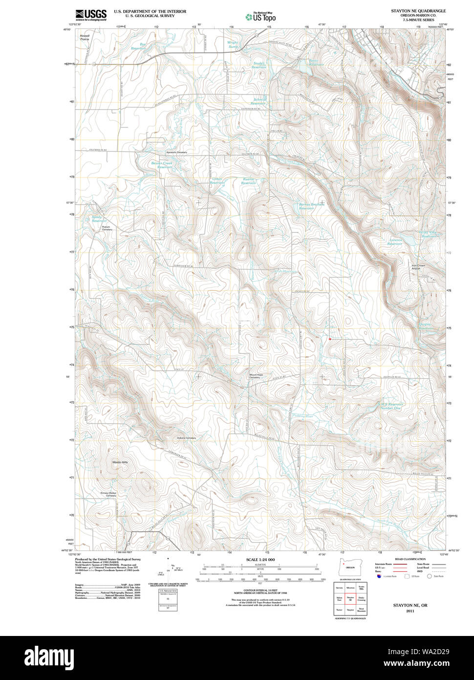Map of stayton hires stock photography and images Alamy