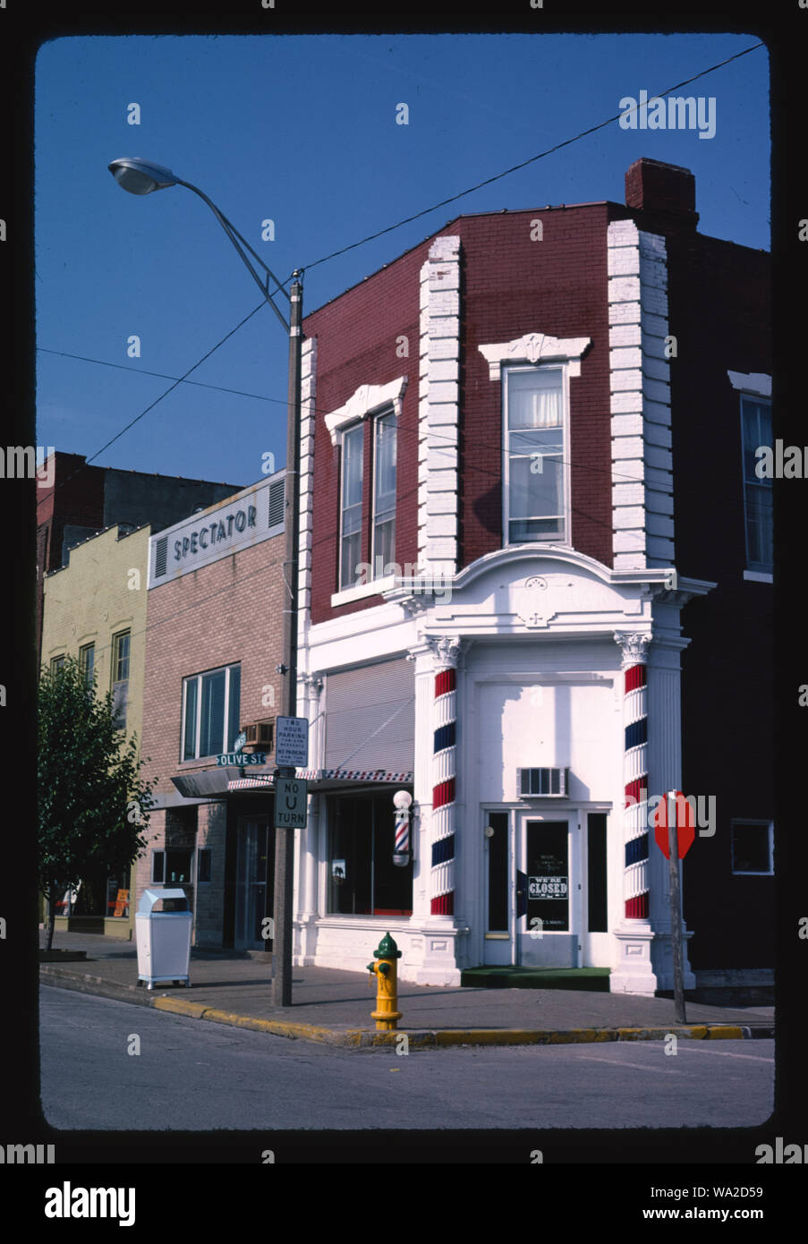 Barber shop, Palmyra, Missouri Stock Photo Alamy