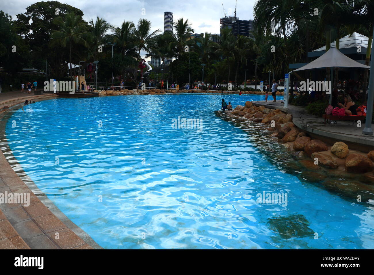 Swimming Pool in South Bank Parklands, Brisbane Stock Photo Alamy