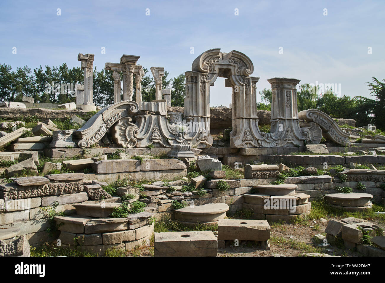 Beijing yuanmingyuan park Stock Photo