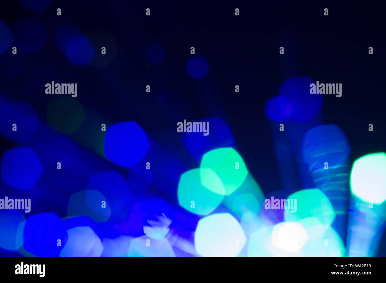 Blue bokeh lights hi-res stock photography and images - Alamy