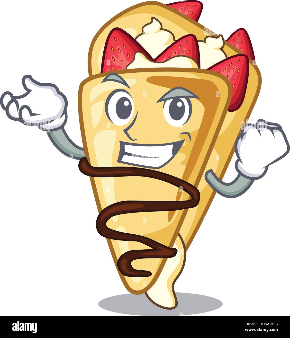 Successful crepe with in the cartoon shape Stock Vector Image & Art Alamy