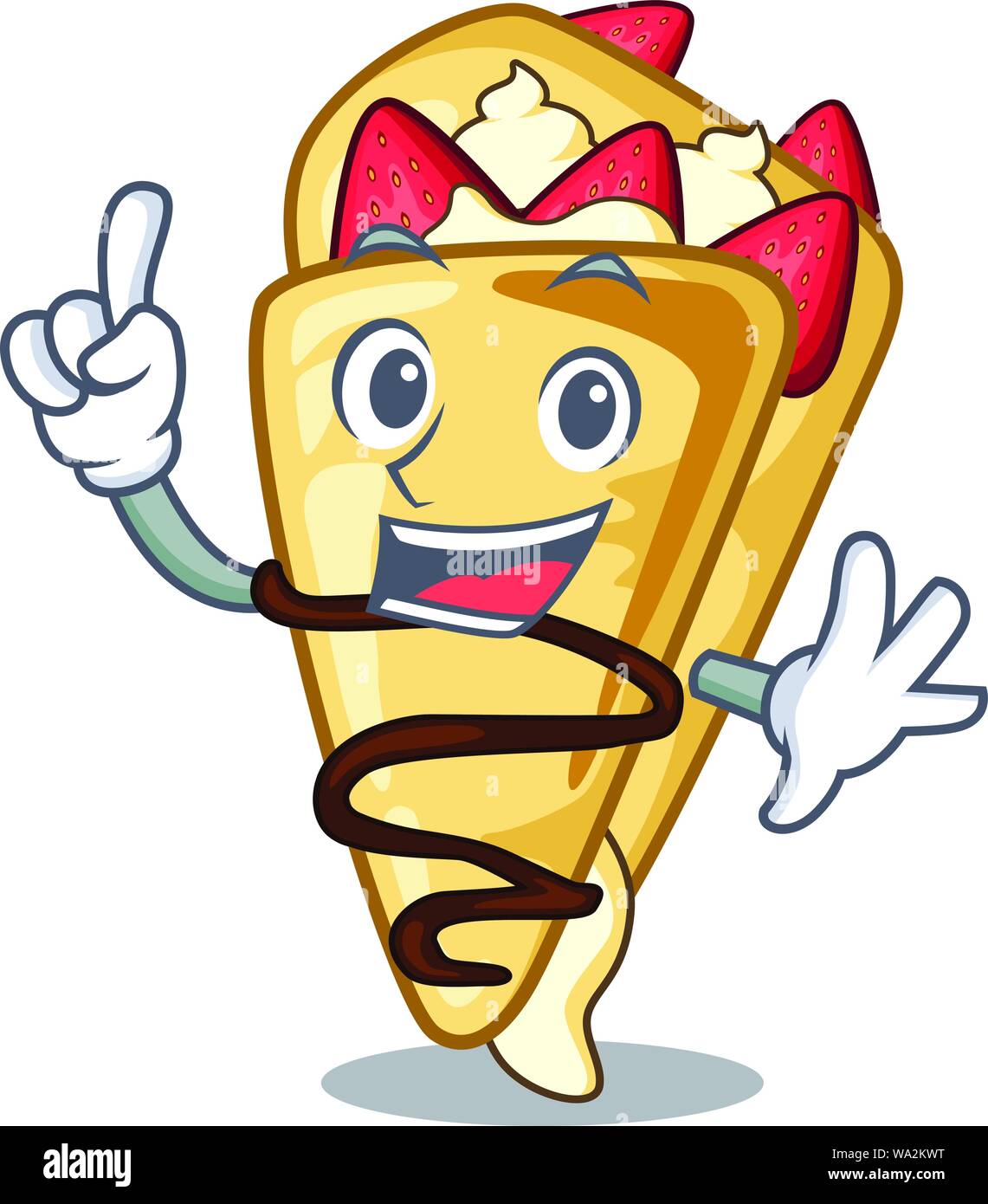 Finger crepe above the a cartoon board Stock Vector Image & Art - Alamy
