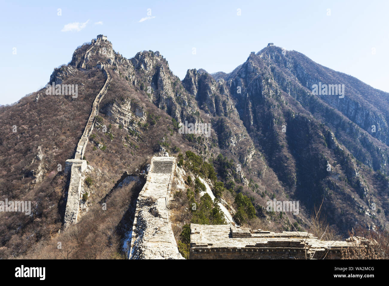 The Great Wall in Beijing arrow buttons Stock Photo - Alamy
