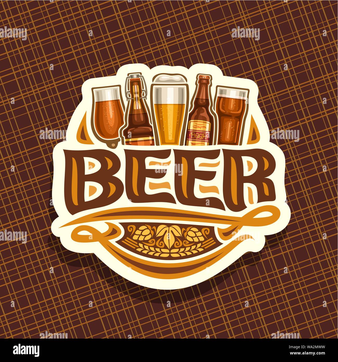 German beer bottle Stock Vector Images - Alamy