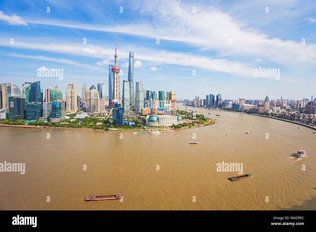 Landmark of shanghai urban scenery hi-res stock photography and images ...