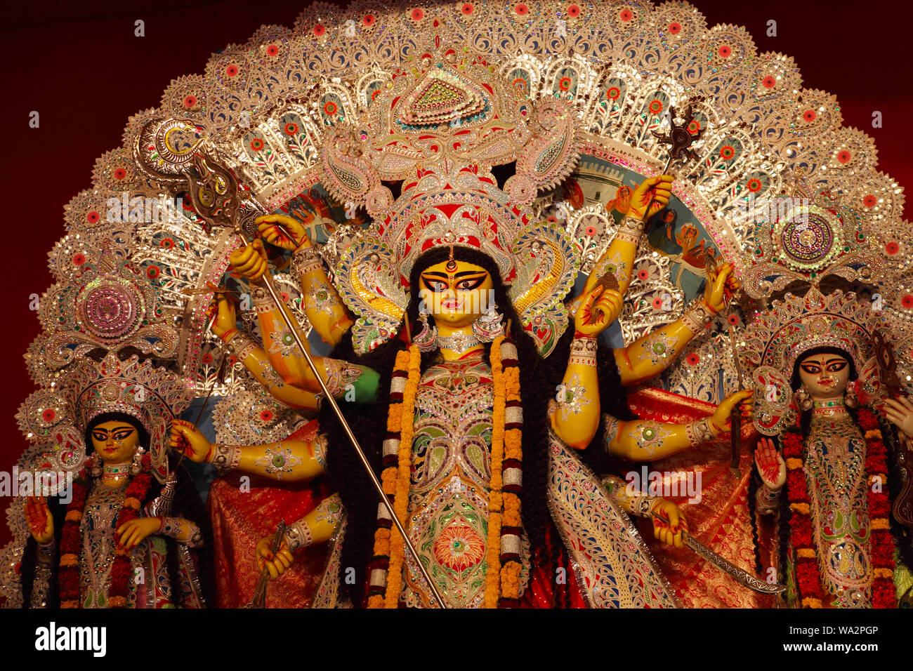 Female indian goddess deity statue hires stock photography and images