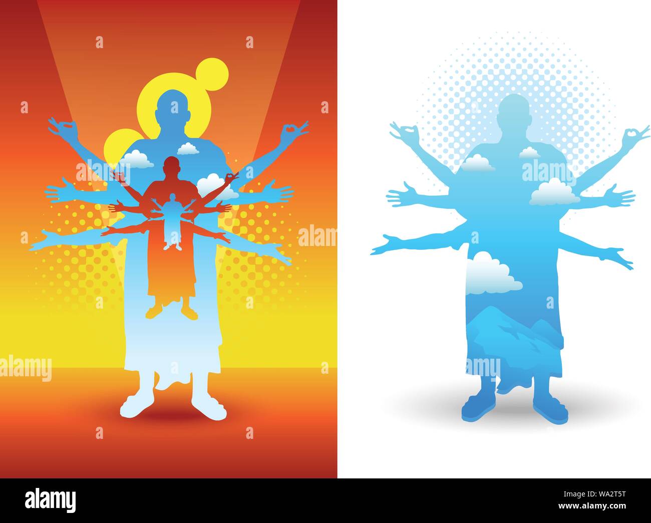 Buddhism character Stock Vector Images - Alamy