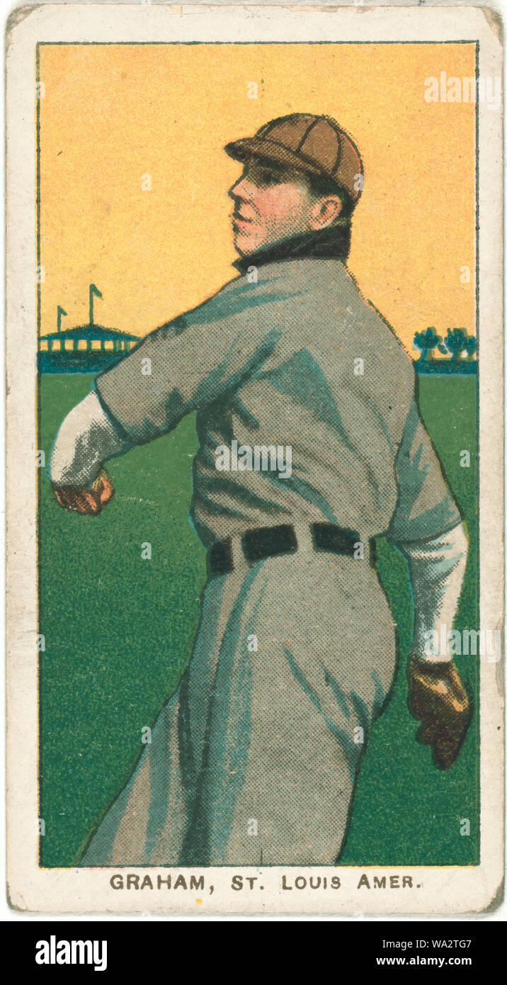 Bill Graham, St. Louis Browns, baseball card portrait Stock Photo Alamy