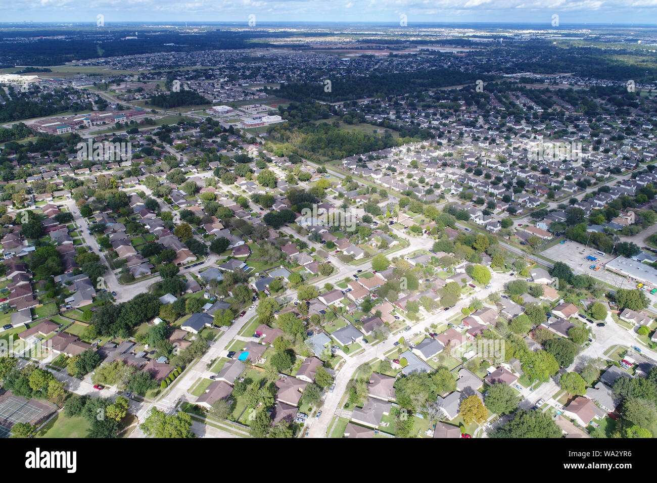 Resident, home in North West area of Houston, Texas Stock Photo Alamy