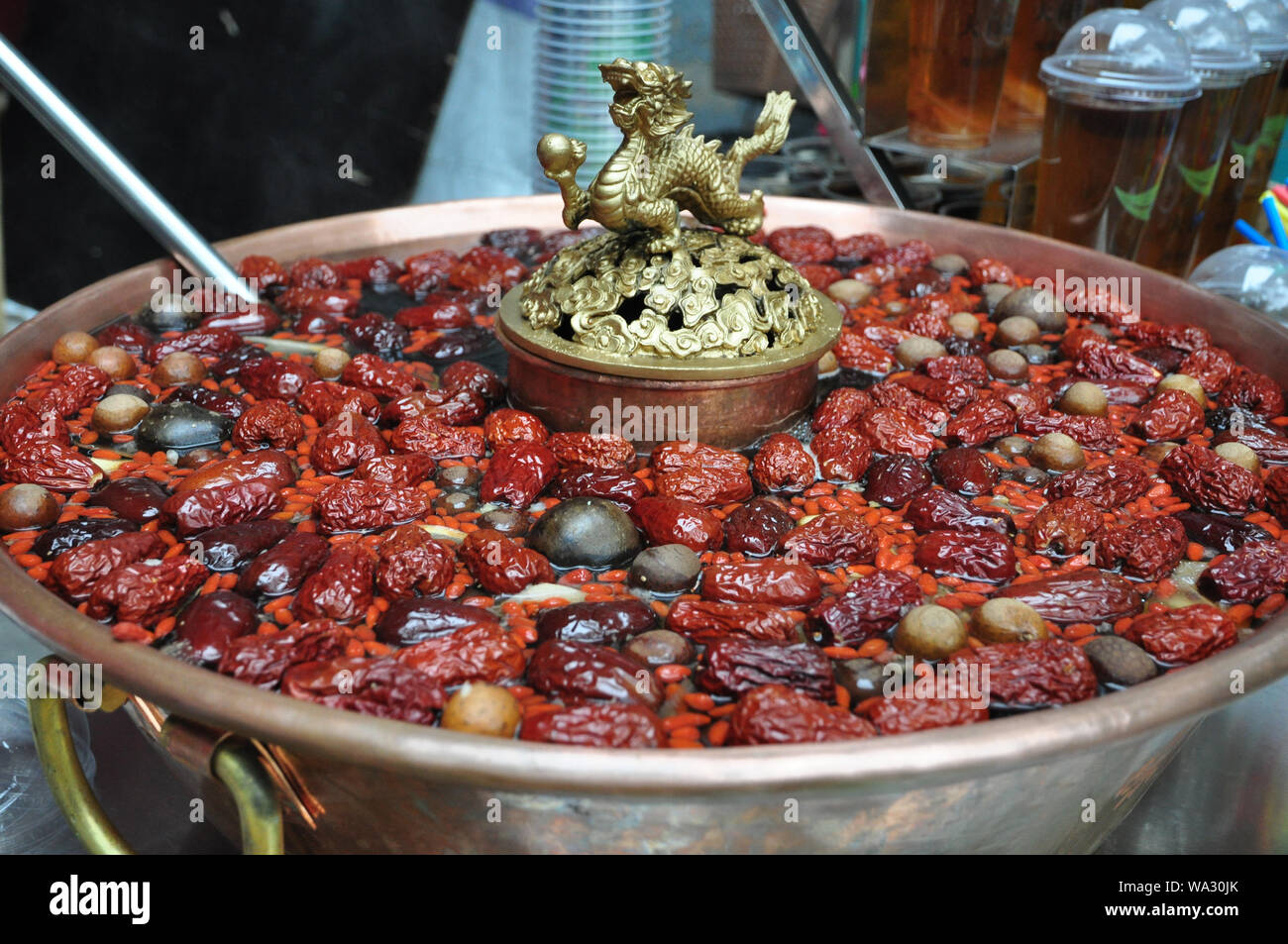 Plum juice Stock Photo