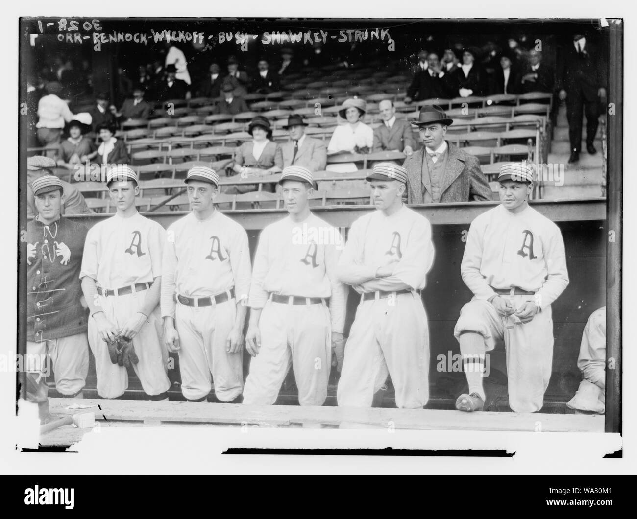 Billy Orr, Herb Pennock, Weldon Wyckoff, Joe Bush, Bob Shawkey, Amos ...