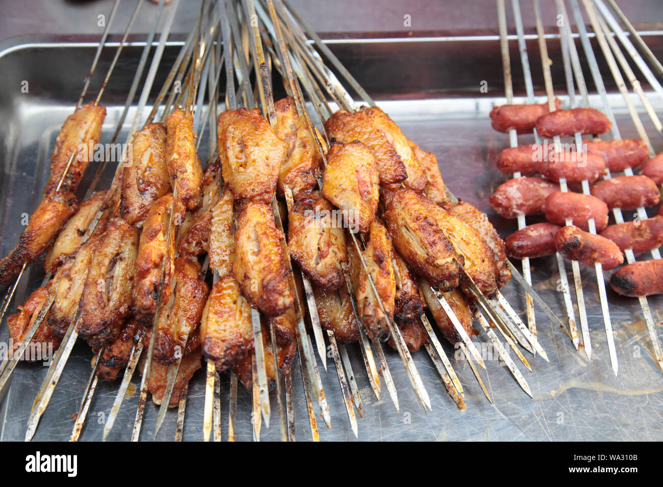 Roast chicken wings Stock Photo Alamy